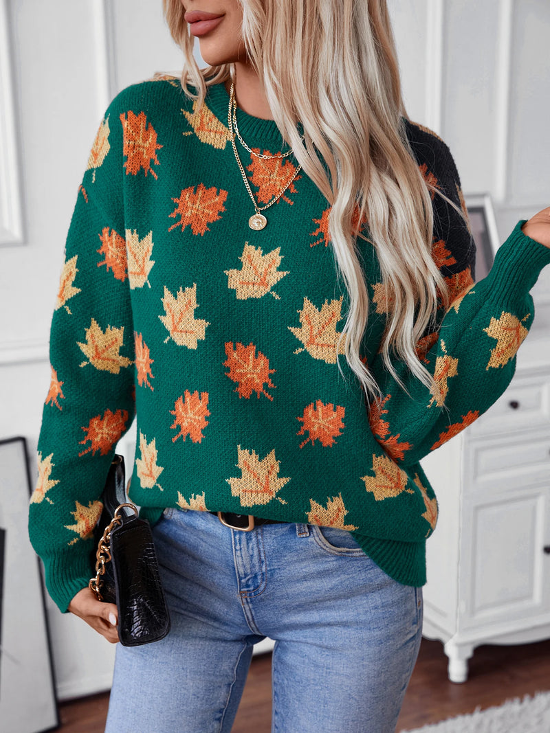 Leaf Knit Sweater