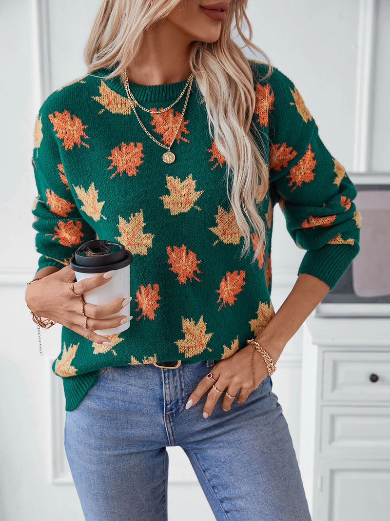 Leaf Knit Sweater