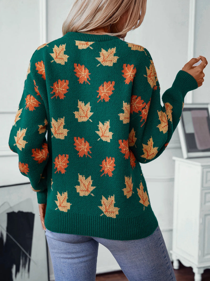 Leaf Knit Sweater