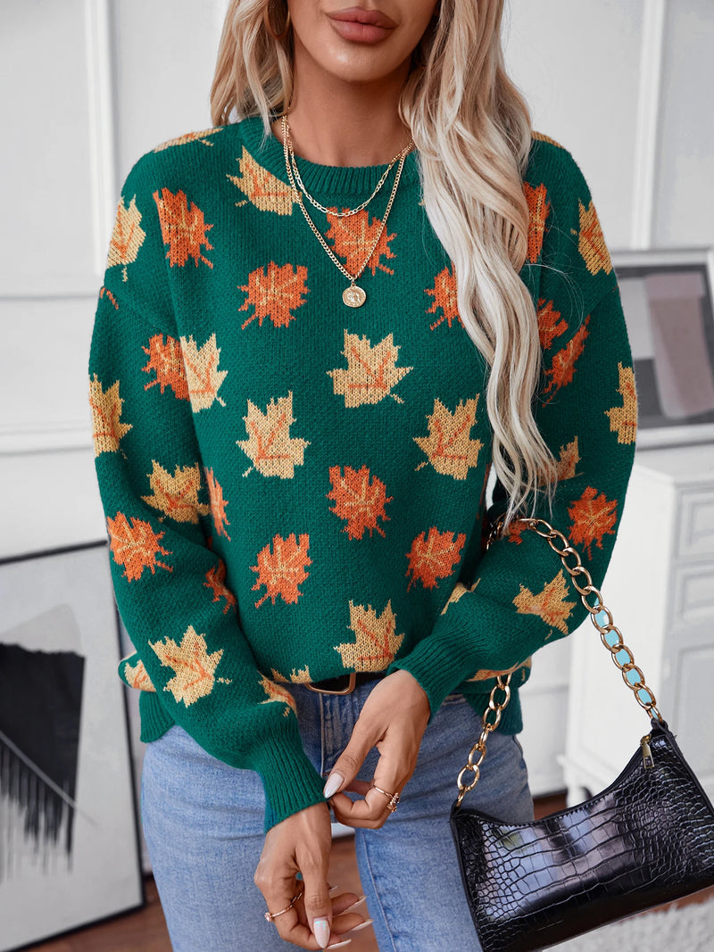 Leaf Knit Sweater