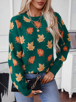 Leaf Knit Sweater