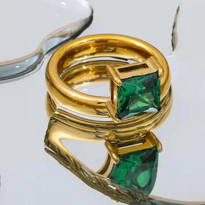 Regal Radiance Emerald Ring